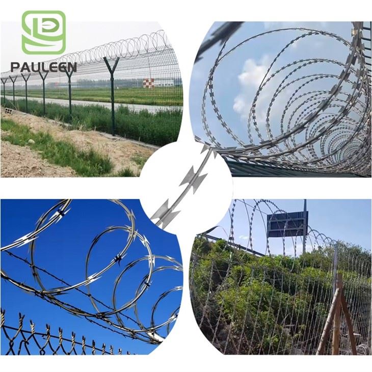 Concertina Razor Barbed Wire Per Coil Razor Barbed Wire factory Concertina Razor Barbed Wire Per Coil Razor Barbed Wire factory